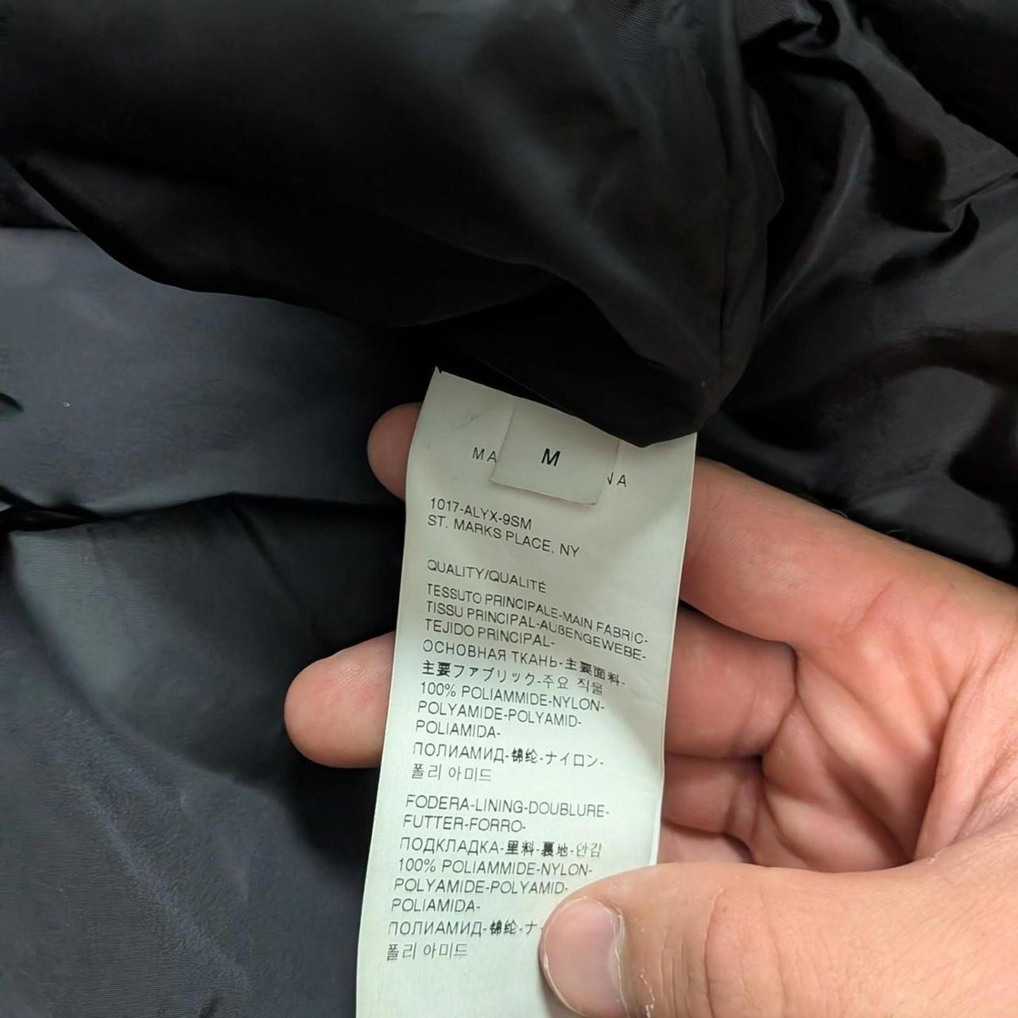 1017 ALYX 9SM Puffer Jacket (M)