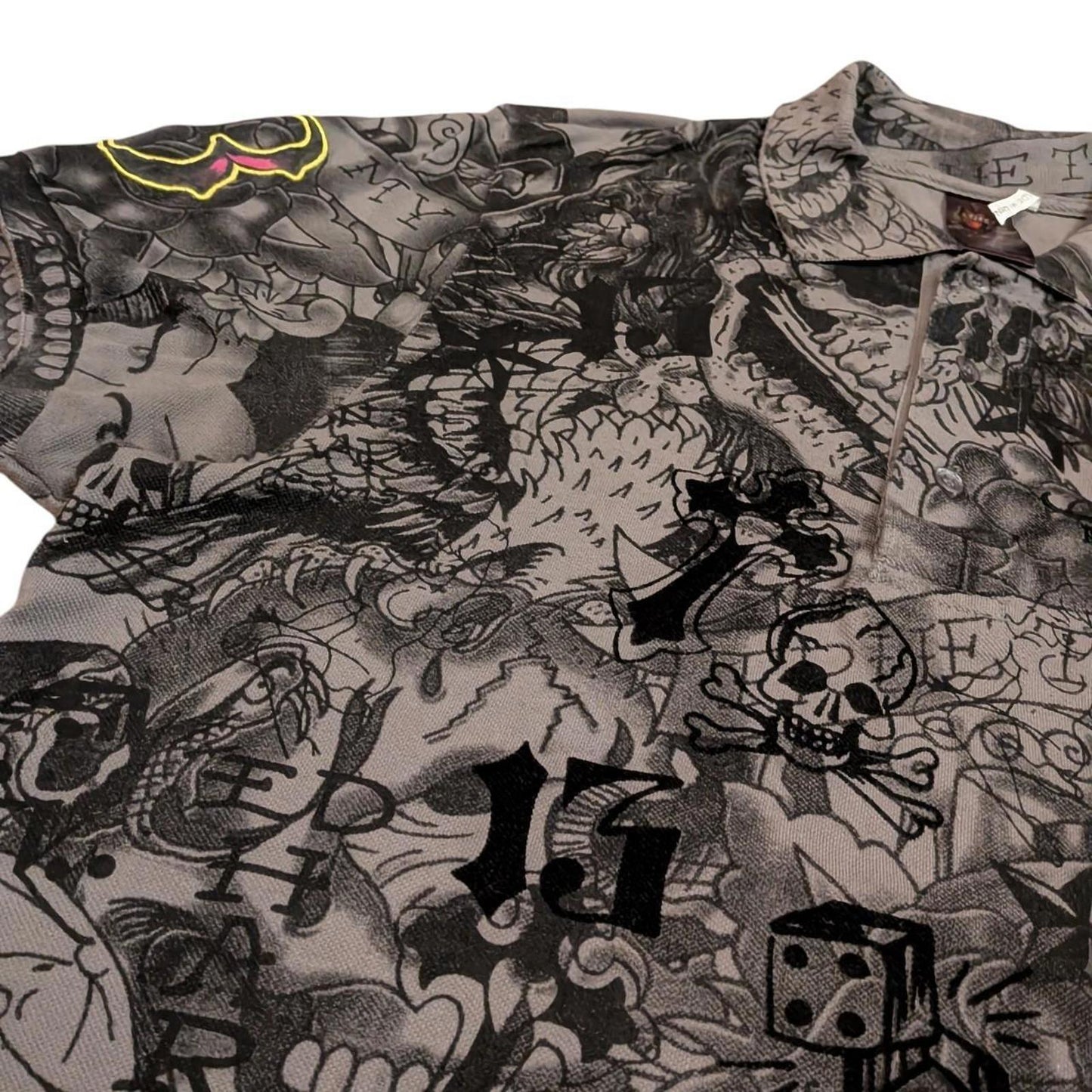 Ed Hardy by Christian Audigier Polo Shirt (M)