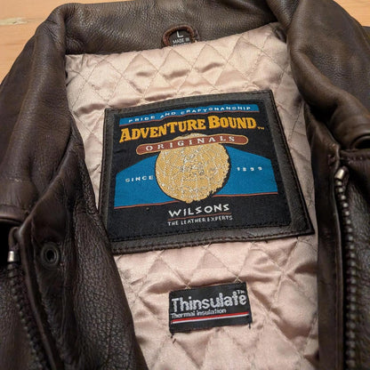 Adventure Bound Vintage Leather Jacket (L)