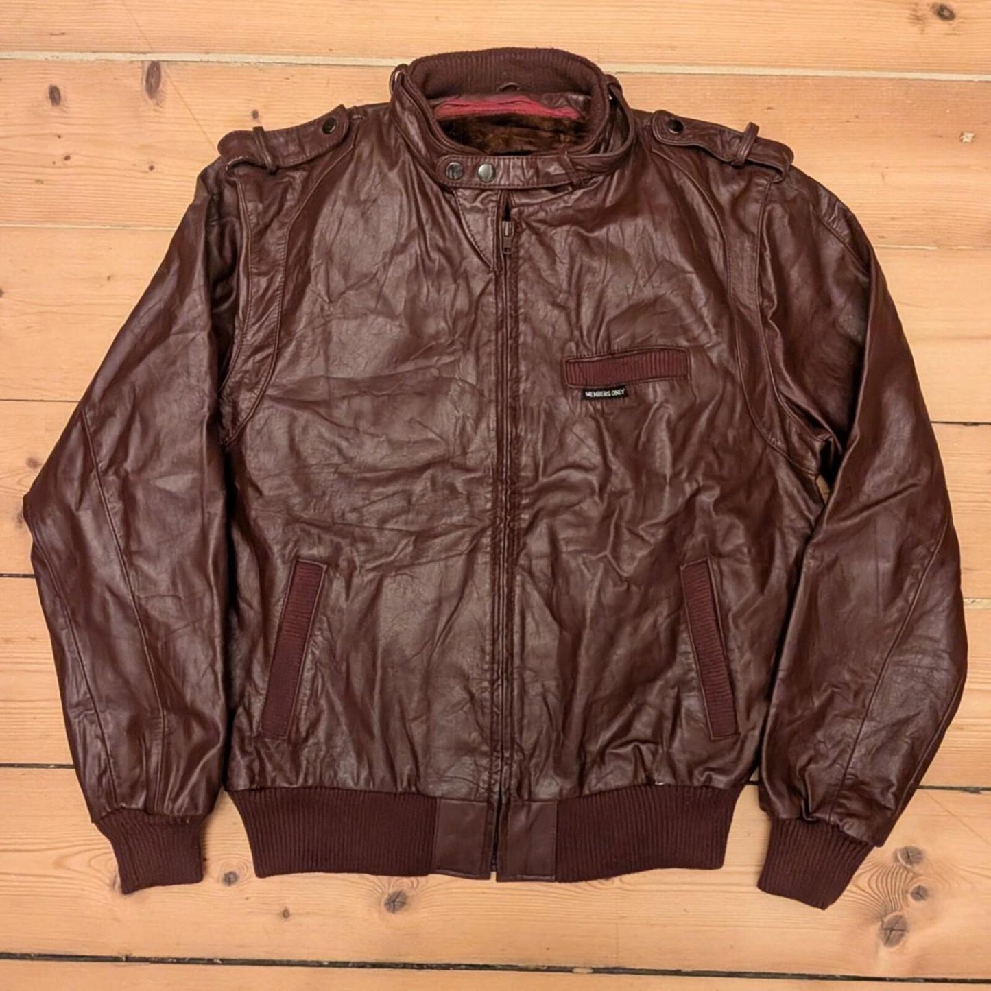 Members Only Leather Jacket (S)