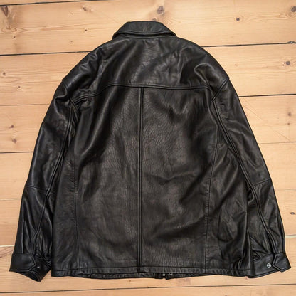 Jos A Bank Leather Jacket (XL)