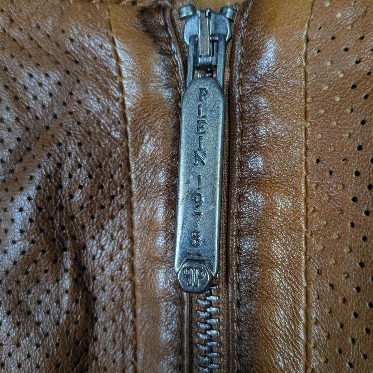 Philipp Plein Lamb Leather Jacket (XL)