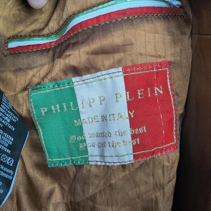 Philipp Plein Lamb Leather Jacket (XL)