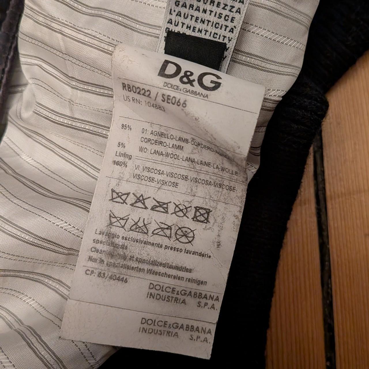 Dolce & Gabbana Lambskin Leather Jacket (M)