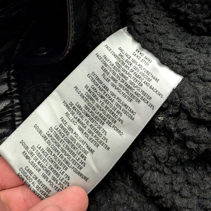 Levis Faux Leather Hoodie Jacket (XL)