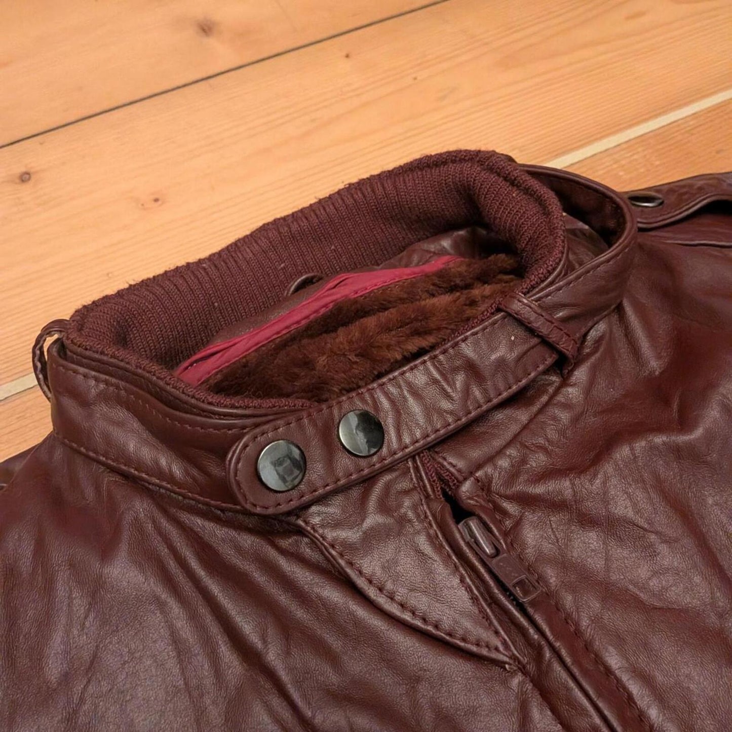 Members Only Leather Jacket (S)
