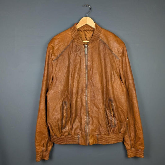 Philipp Plein Lamb Leather Jacket (XL)