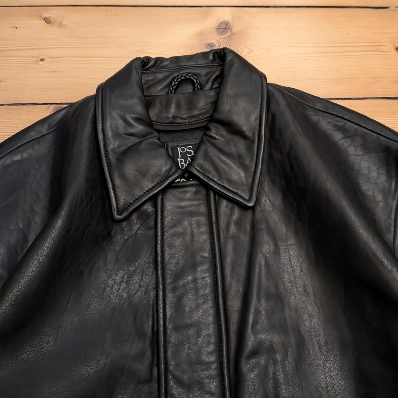 Jos A Bank Leather Jacket (XL)