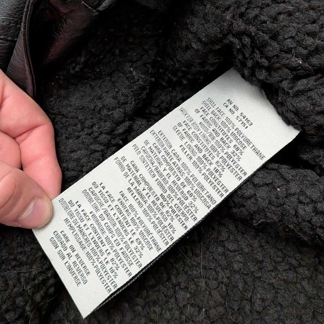 Levis Faux Leather Hoodie Jacket (L)