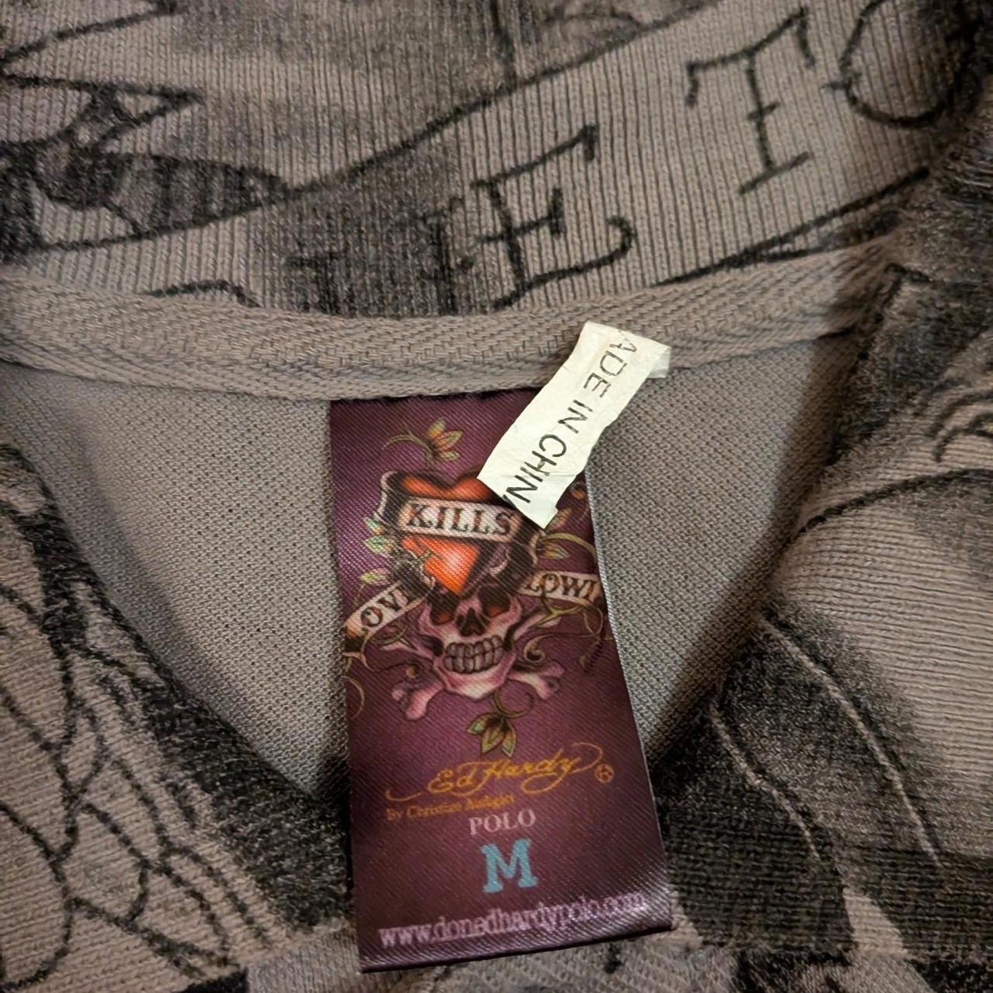 Ed Hardy by Christian Audigier Polo Shirt (M)