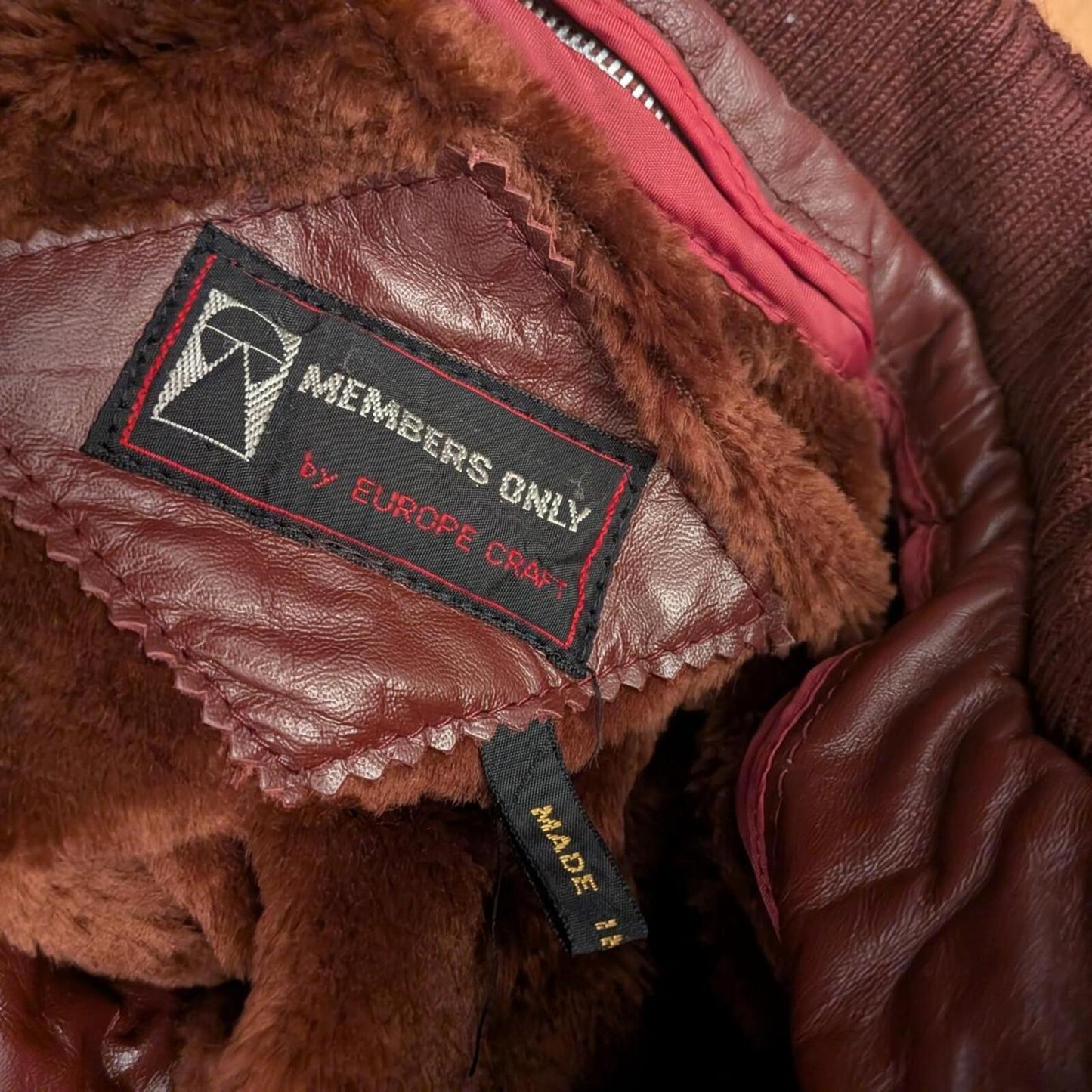 Members Only Leather Jacket (S)