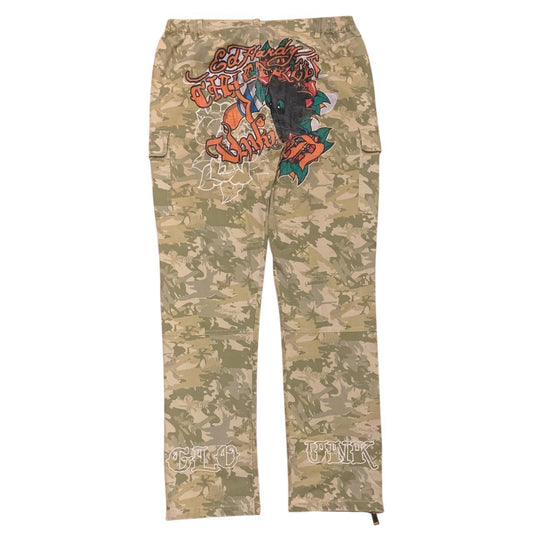 Ed Hardy x Unknown x Glo Gang Cargo Pants (M)