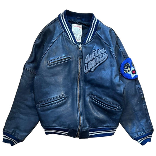 Avirex Leather Bomber Jacket (M)