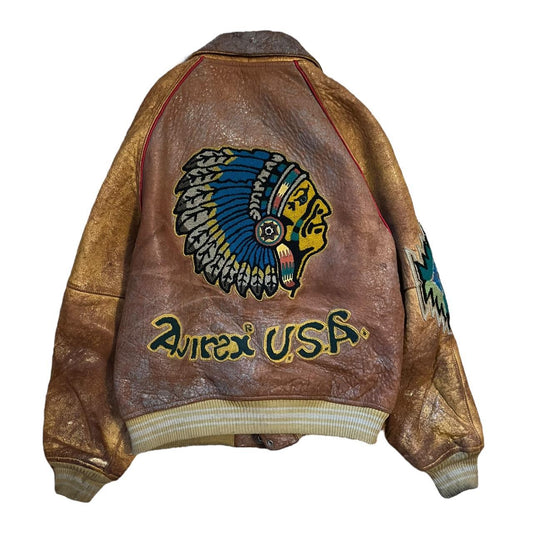 Vintage Avirex Leather Jacket (L)