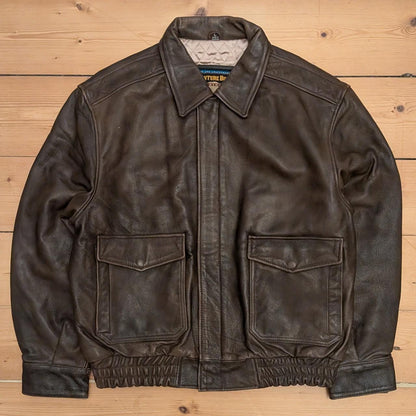Adventure Bound Vintage Leather Jacket (L)