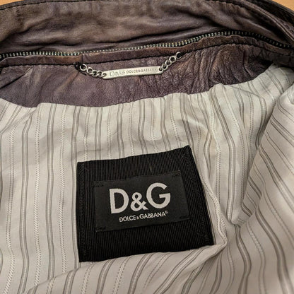 Dolce & Gabbana Lambskin Leather Jacket (M)