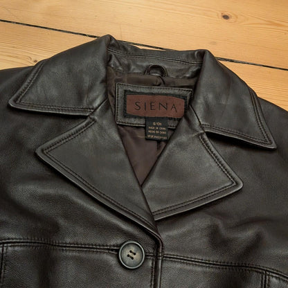 Siena Leather Jacket Blazer (S)