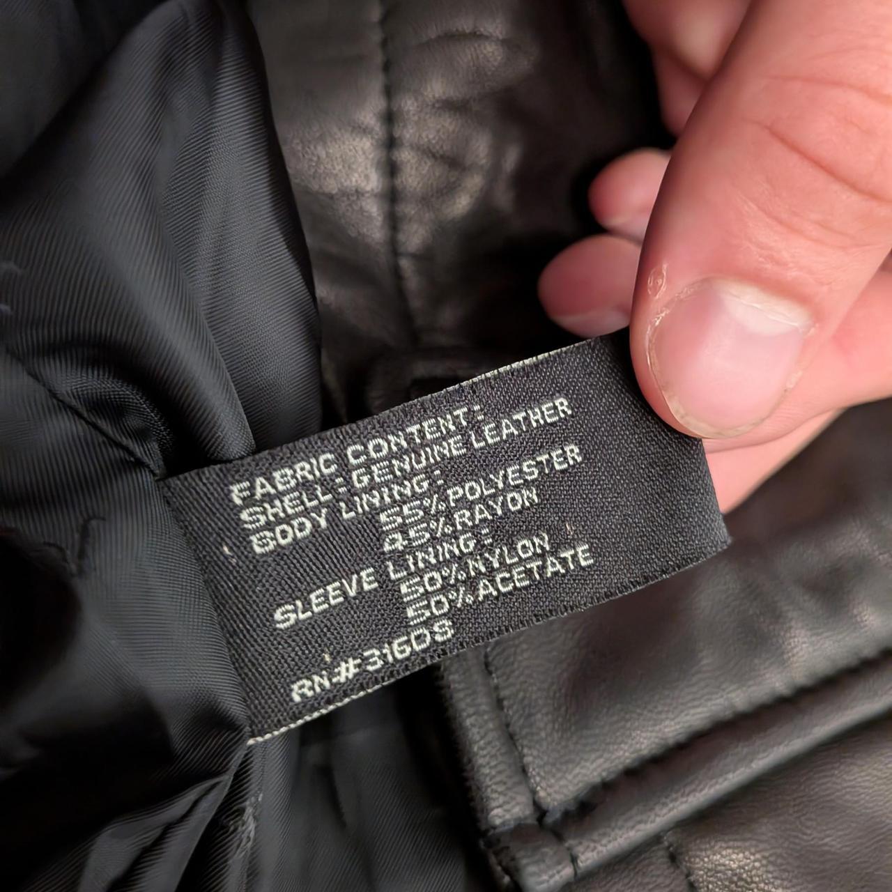 Jos A Bank Leather Jacket (XL)