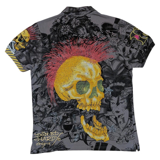 Ed Hardy by Christian Audigier Polo Shirt (M)