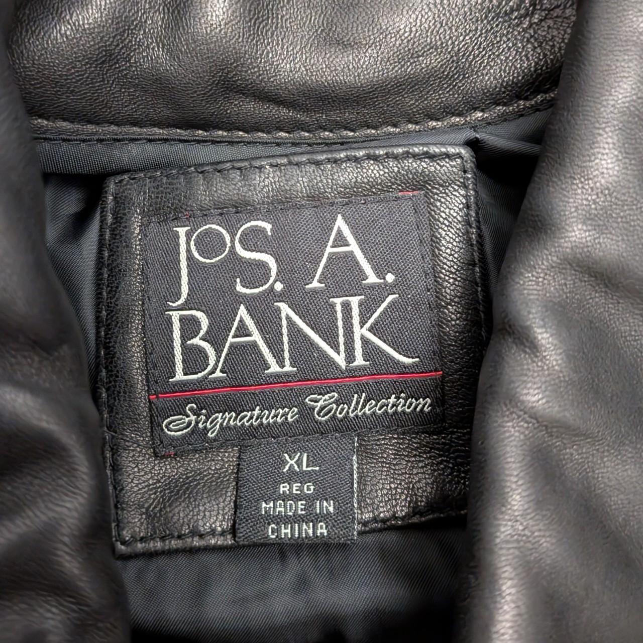 Jos A Bank Leather Jacket (XL)