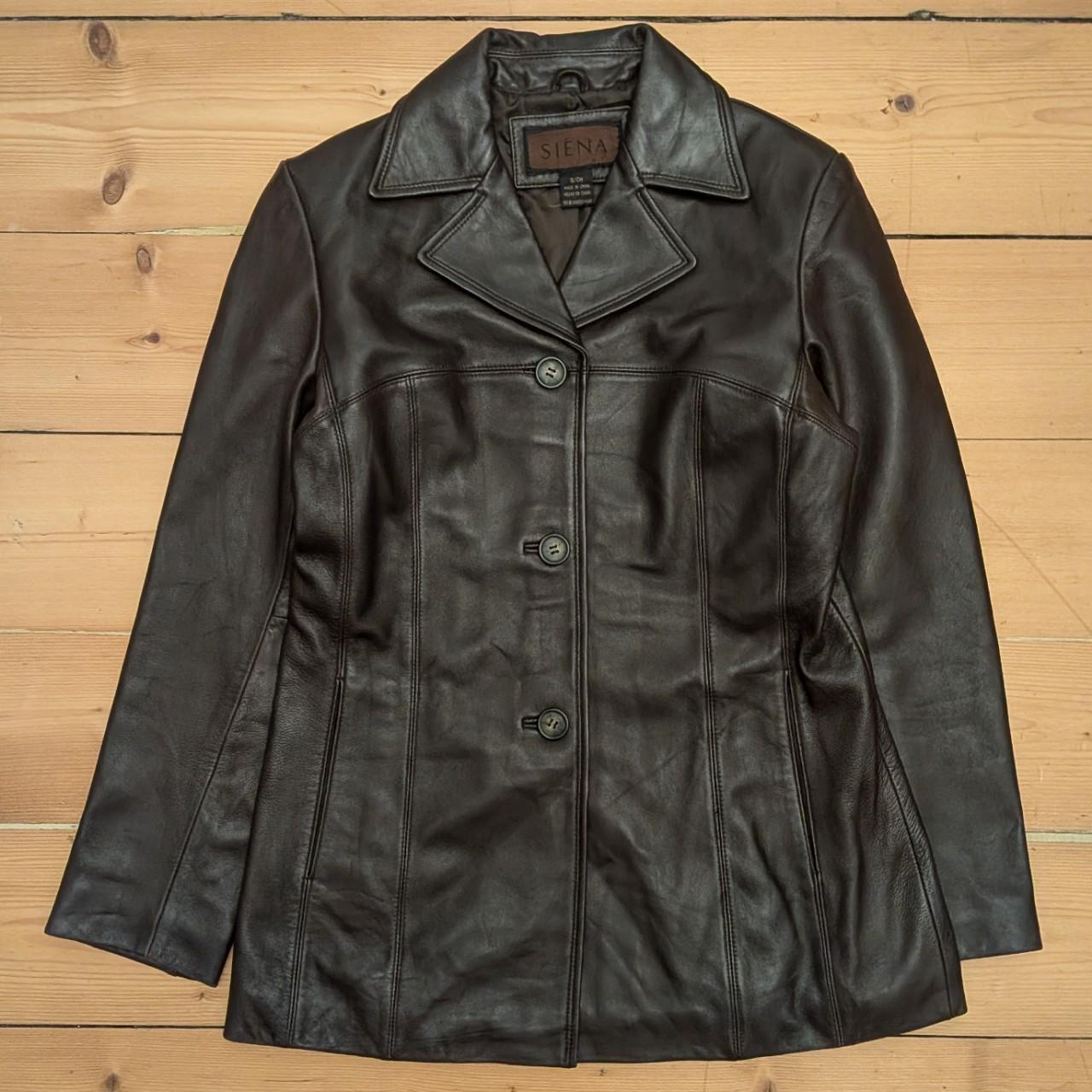 Siena Leather Jacket Blazer (S)