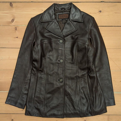 Siena Leather Jacket Blazer (S)