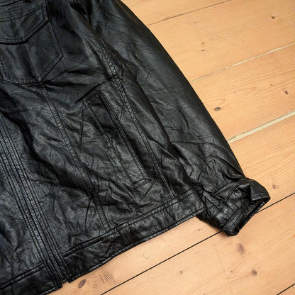 Levis Faux Leather Hoodie Jacket (L)