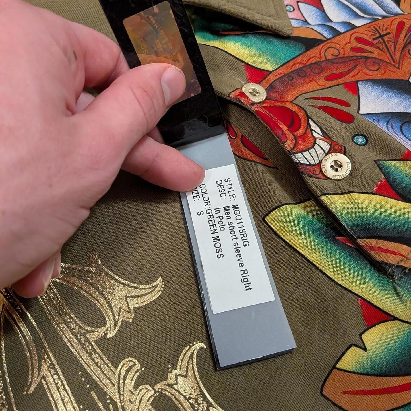 Christian Audigier Polo Shirt (S)