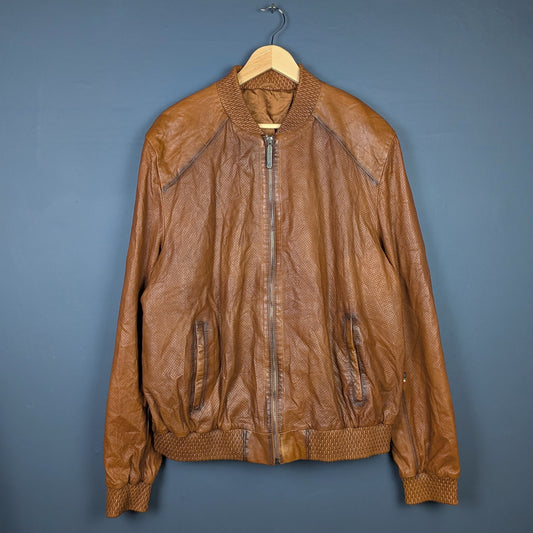Philipp Plein Lamb Leather Jacket (XL)